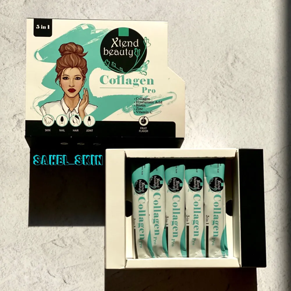 کلاژن پرو 5 در 1 اکستند بیوتی ساشه 20 عددی (collagen pro 5in1 xtend beauty)