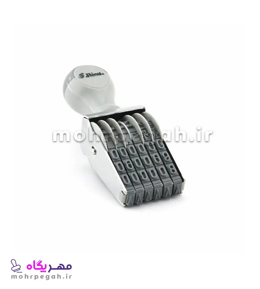 مهر شماره زن 6 رقم با ارتفاع اعداد 7 میلی متر Shiny N-26 — تصویر ۳