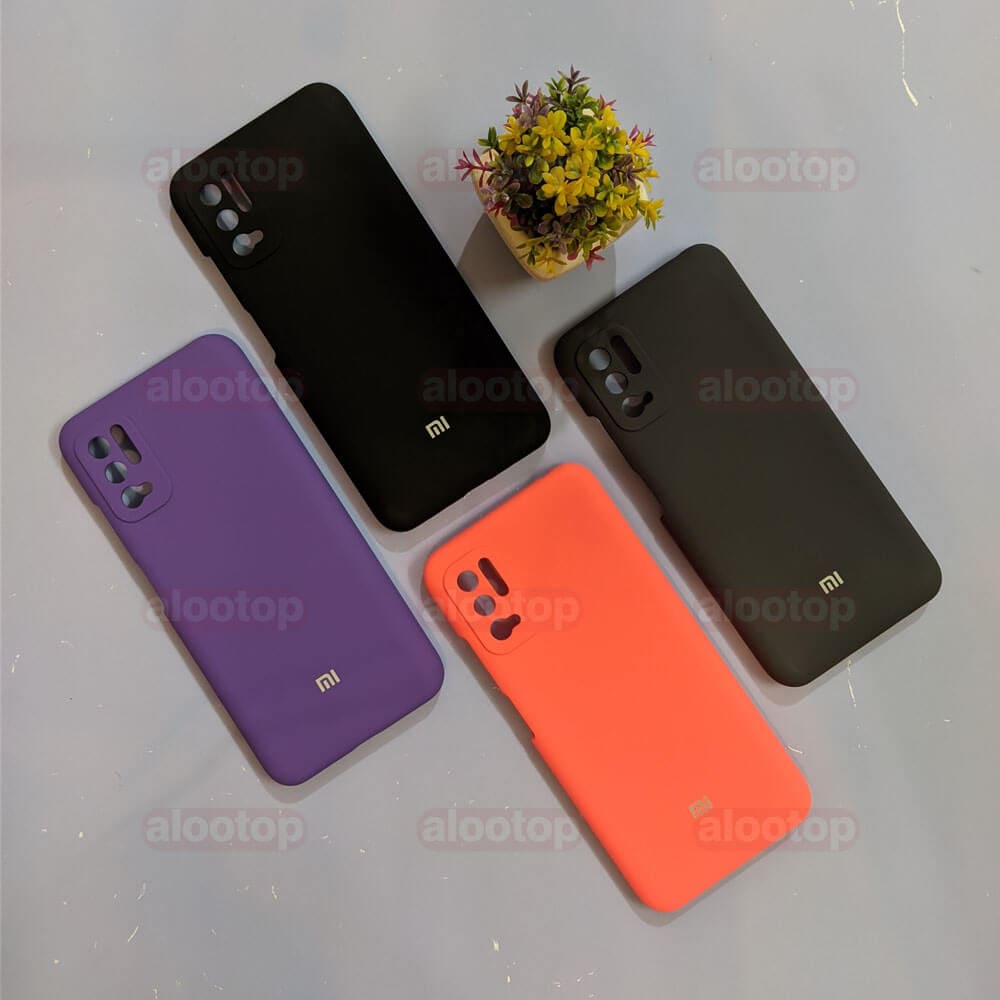قاب سیلیکونی محافظ لنز دار اورجینال شیائومی Poco M3 Pro 5G / Redmi Note 10 5G (اصلی)