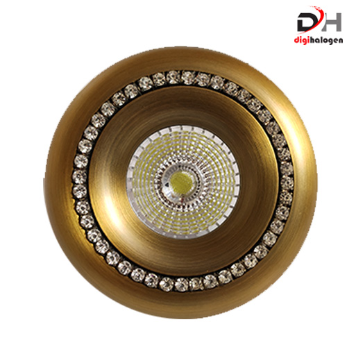 هالوژن آلومینیومی اس اچ لایتینگ مدل نگین دار آنتیک کد 03 (SH.LIGHTING)