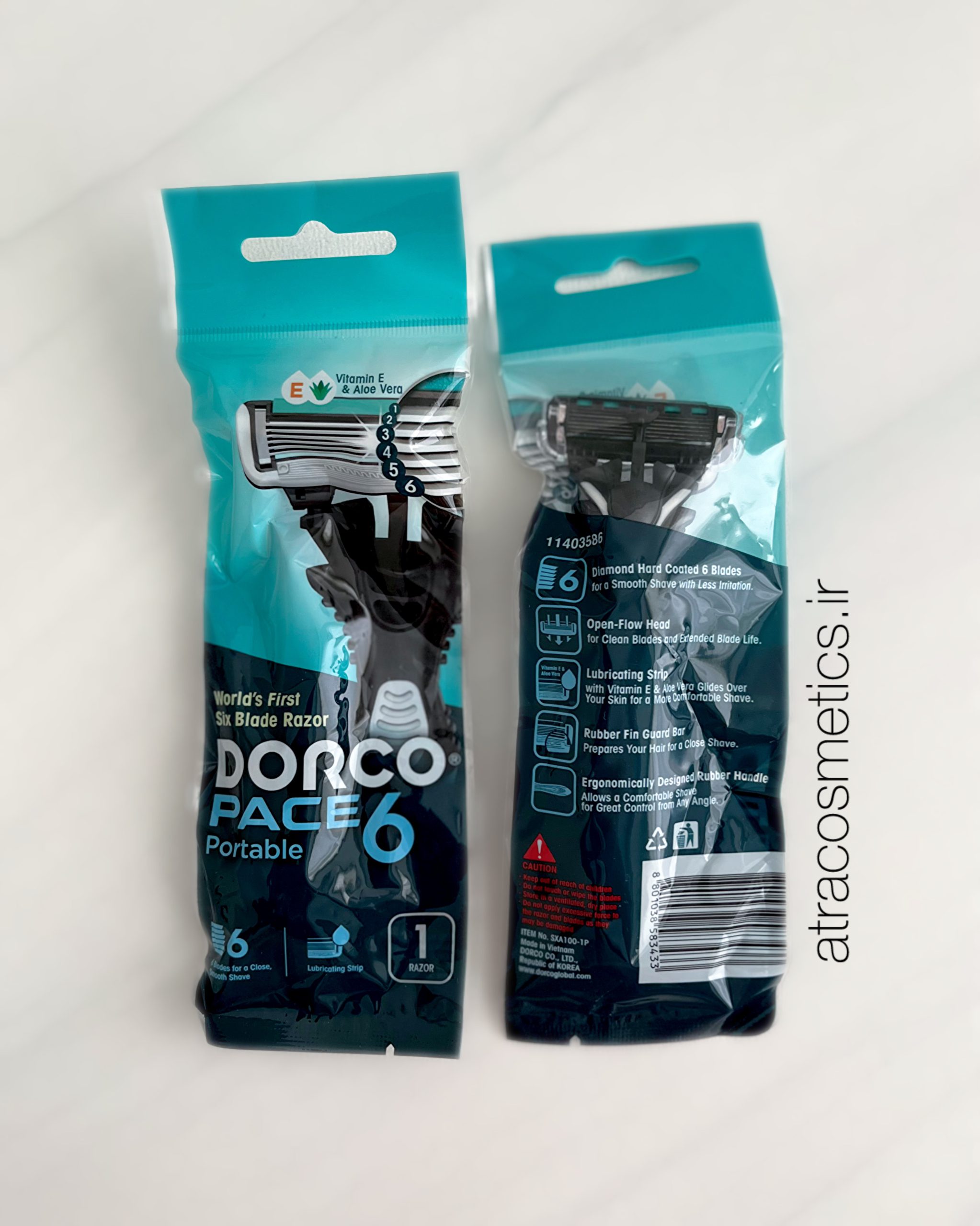 تیغ اصلاح دورکو مدل پیس ۶ پرتابل DORCO Pace 6 Portable Razor — تصویر ۲