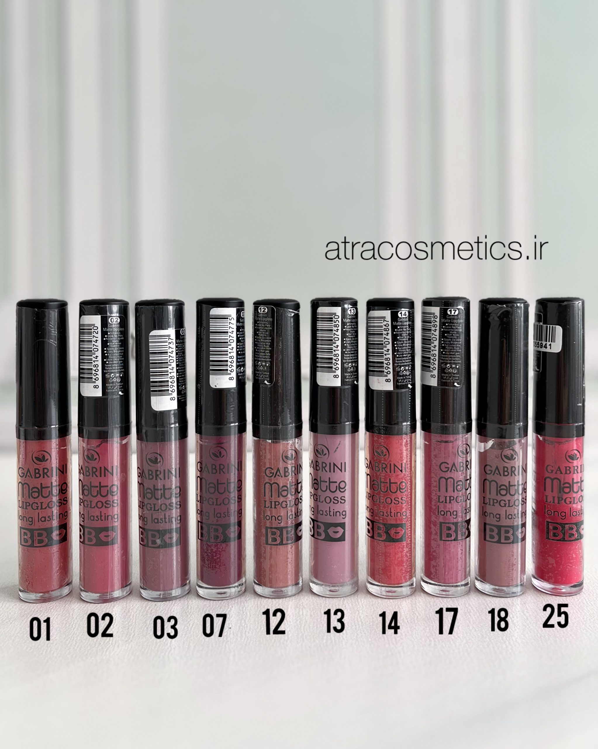 رژ لب مایع مات گابرینی – ماندگاری بالا GABRINI Matte Lipgloss Long Lasting – BB — تصویر ۲