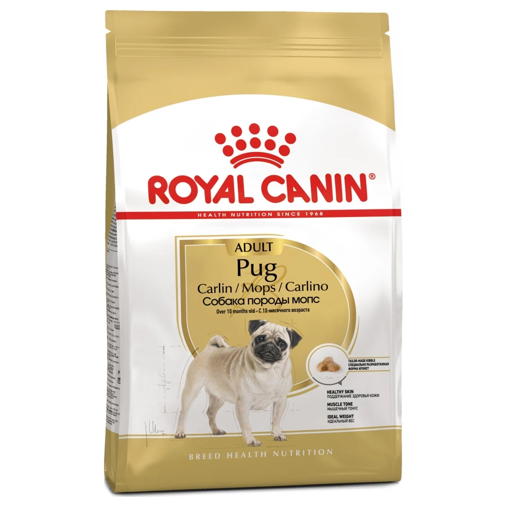 غذای خشک سگ بالغ نژاد پاگ رویال کنین 1/5 کیلوگرمی | Royal Canin Pug Adult 1/5kg