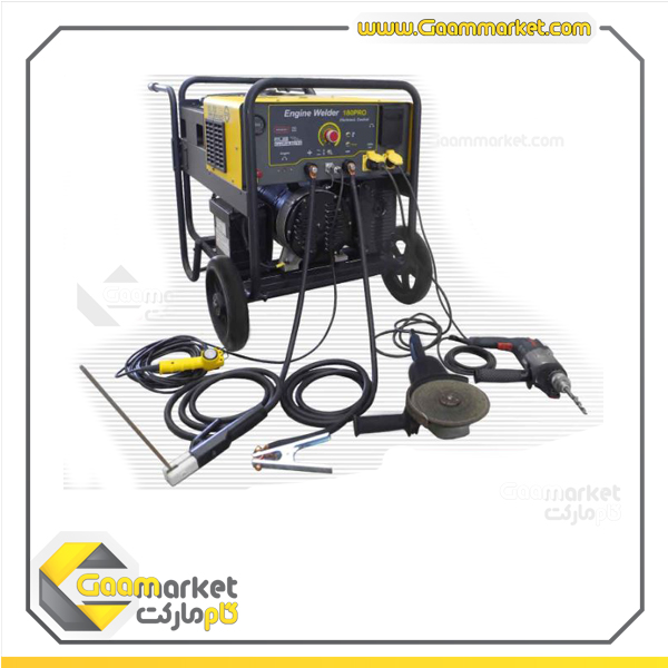 موتور جوش و برق ( ژنراتور برق و جوش ) گام الکتریک ENGINE WELDER 180 PRO — تصویر ۳