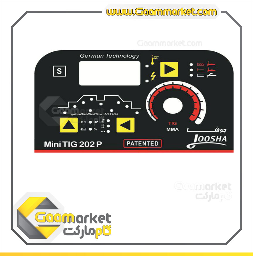 دستگاه جوش آرگون گام الکتریک جوشا 200 آمپر مدل MINI TIG 202 P — تصویر ۵