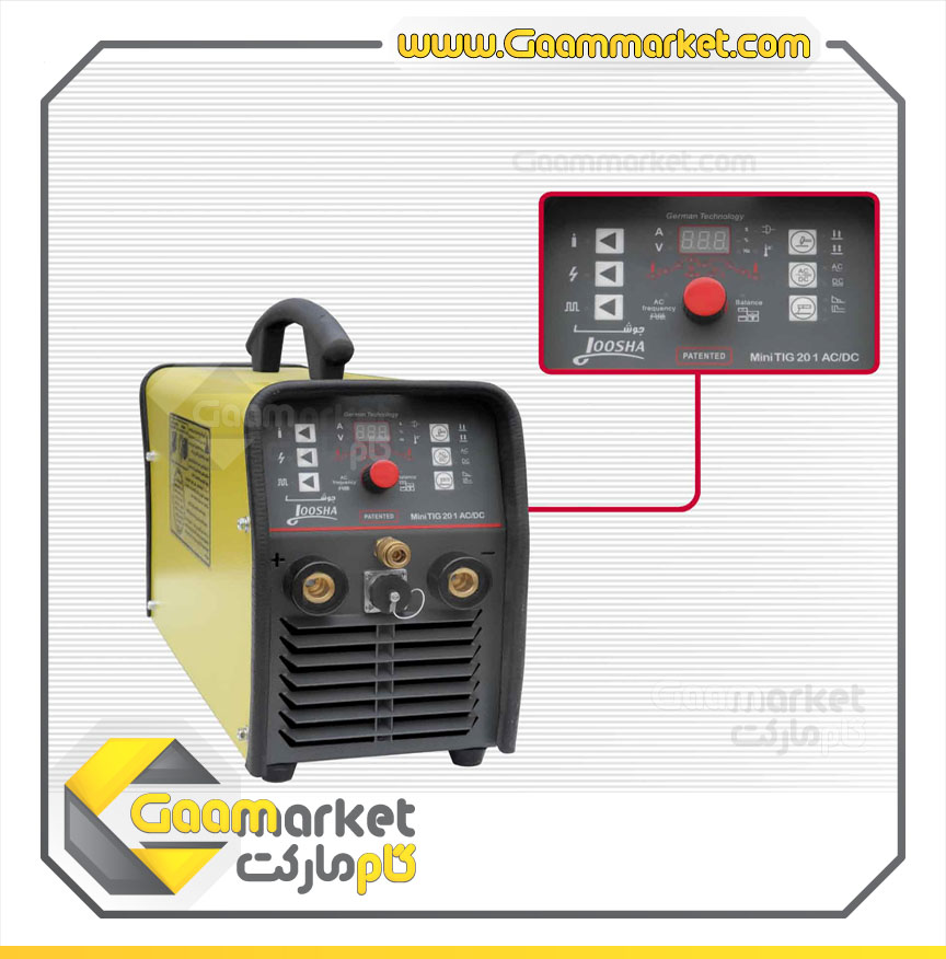 دستگاه جوش آرگون گام الکتریک جوشا 200 آمپر مدل MINI TIG 201 AC/DC — تصویر ۴