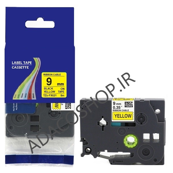 برچسب پرینتر لیبل زن برادر مدل TZE-FX621 بسته ۱۰ عددی — تصویر ۴