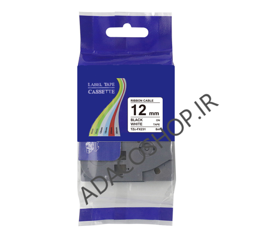 برچسب پرینتر لیبل زن برادر مدل TZE-FX231 بسته ۱۰ عددی — تصویر ۲