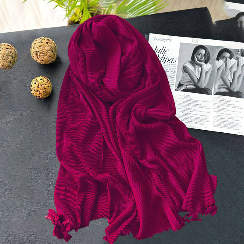 شال پلیسه ساده کد ۳۳۶۸