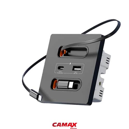 پریز شارژر دیواری 20W با دو کابل شارژ