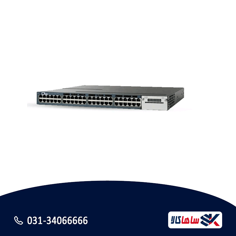 سوئیچ سیسکو Catalyst WS-C3560X-48PF-L 48 پورت PoE+ استوک — تصویر ۲