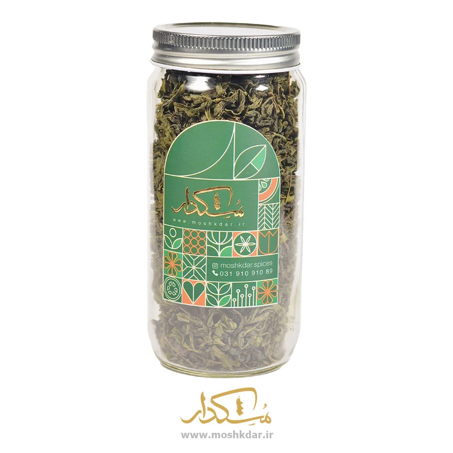 چای سبز ایرانی شیشه بزرگ 100 گرمی