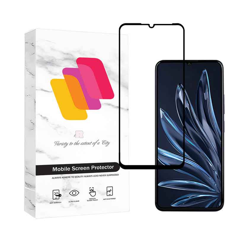 گلس شیشه ای گوشی وکال V1plus مدل FULSLSH شیشه ای فول چسب 9H — تصویر ۲