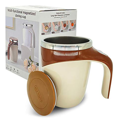 ماگ مگنتی همزن دار MAGNETIZED STIRRING CUP در دو رنگ طوسی و قهوه ای — تصویر ۷