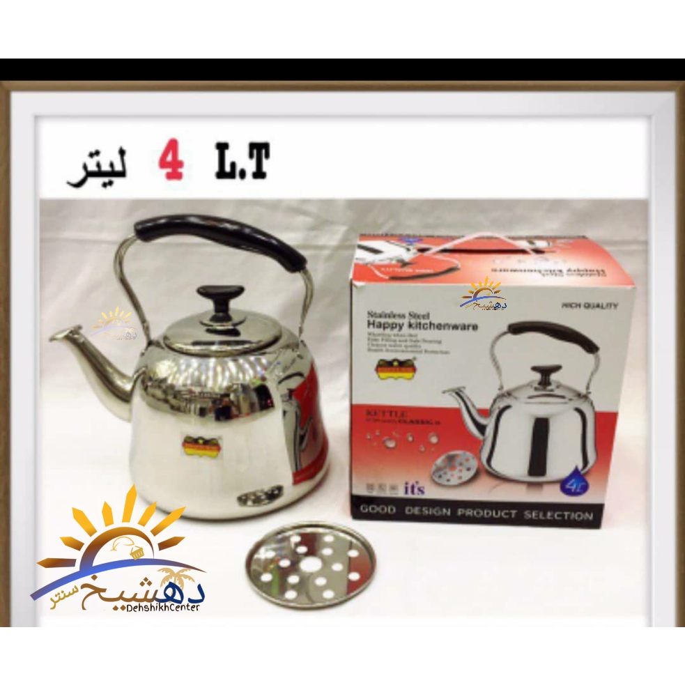 کتری رو اجاقی رومانتیک هوم Romantic Home 4 L چهار لیتری استیل اصل — تصویر ۲