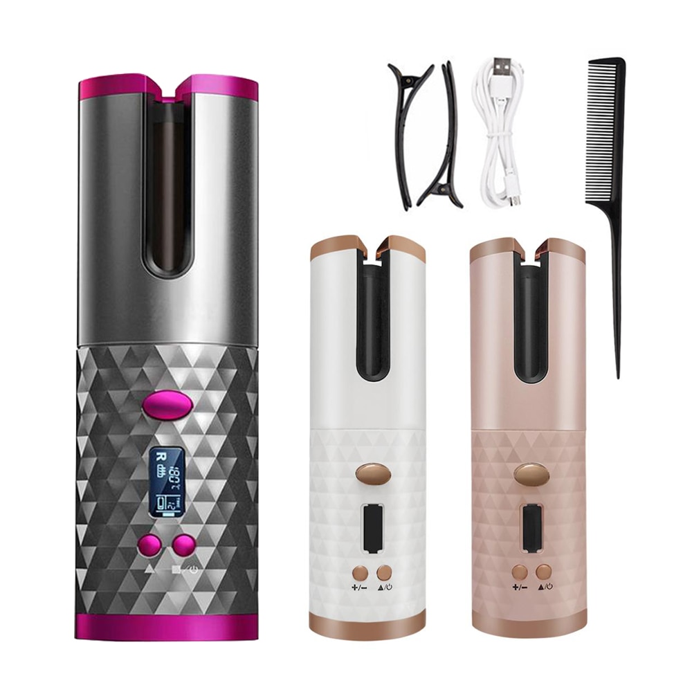 دستگاه فر کننده مو اتوماتیک Auto Curler بابلیس بیگودی مدلWireless USB شارژی — تصویر ۲