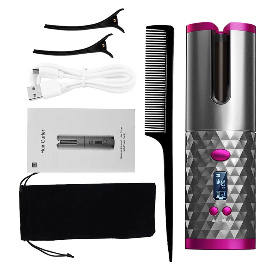 دستگاه فر کننده مو اتوماتیک Auto Curler بابلیس بیگودی مدلWireless USB شارژی — تصویر ۳