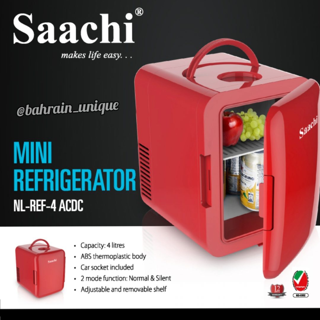 یخچال سفری کوچک ساچی SAACHI مدل NL-REF-4ADCD مناسب مسافرت ، خودرو و محل کار — تصویر ۳