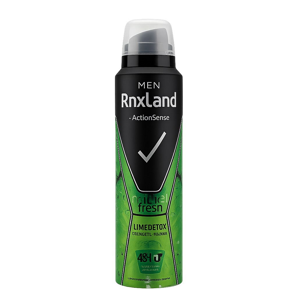اسپری مردانه رنکسلند Rnxland رایحه Natural Fresh مدل Lime Detox حجم 150 میل