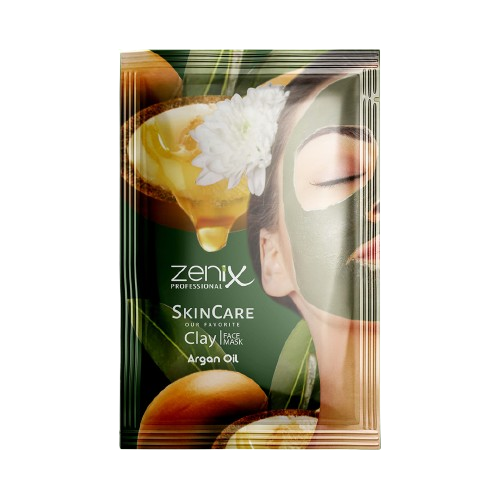 ماسک شاداب کننده خاک رس و روغن آرگان زنیکس Zenix ساشه ای