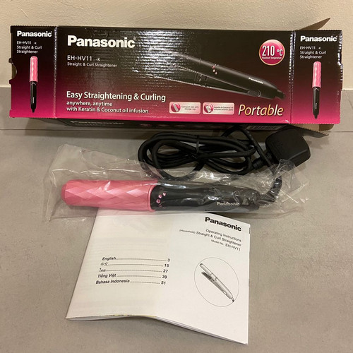 اتو مو پاناسونیک اصل PANASONIC مدل EH-HV11 Hair Straightener — تصویر ۷