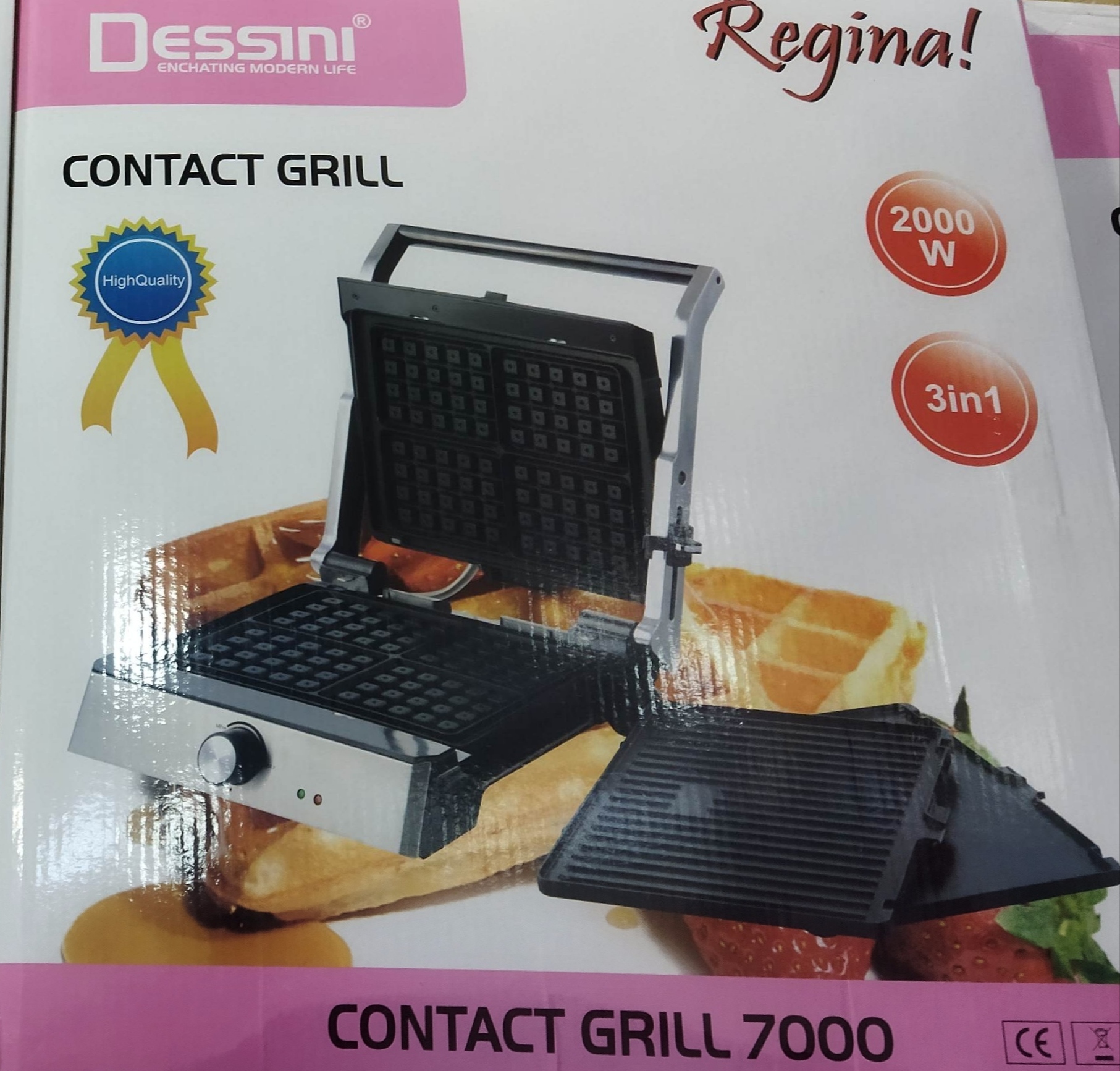 ساندویچ ساز سه کاره دسینی Dessini مدل 7000 وافل ساز گریل کباب پز — تصویر ۲