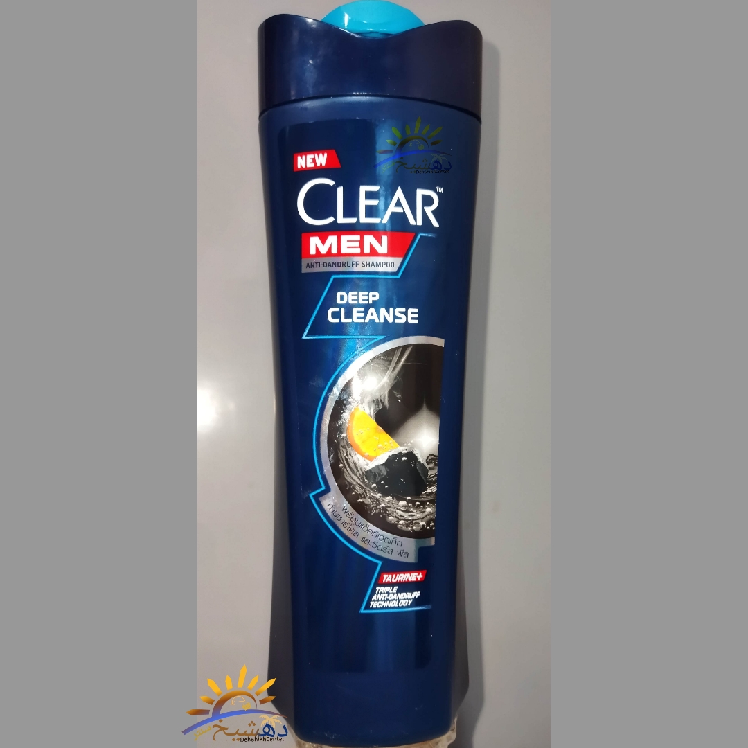 شامپو ضد شوره آقایان کلیر تایلندی اصل زغالی لیمویی پاکسازی عمیق مو CLEAR درجه یک 320میل DEEP CLEANSE — تصویر ۲