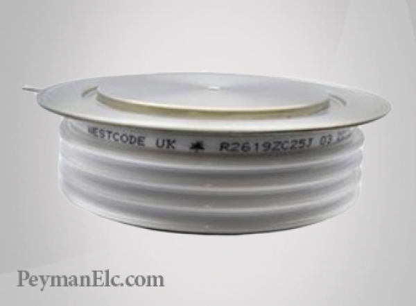 تریستور دیسکی 2600 آمپر R2619ZC25J WESTCODE | تریستور دیسکی 2600 آمپر وستکد — تصویر ۲