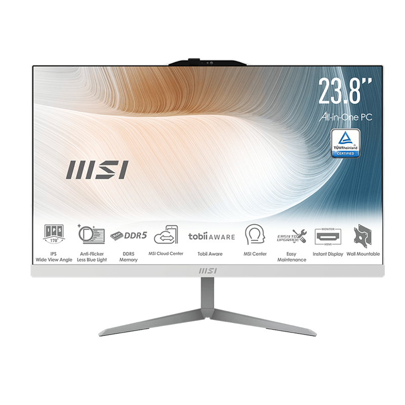 کامپیوتر همه کاره 23.8 اینچی ام اس آی مدل ALL IN ONE MSI AM242P 1M Core5-120U 16GB 1TB SSD Intel