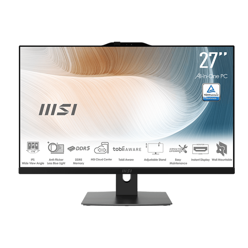 کامپیوتر همه کاره 27 اینچ ام اس آی مدل ALL IN ONE MSI AM272P 1M Core3-100U 8GB 1TB SSD INTEL