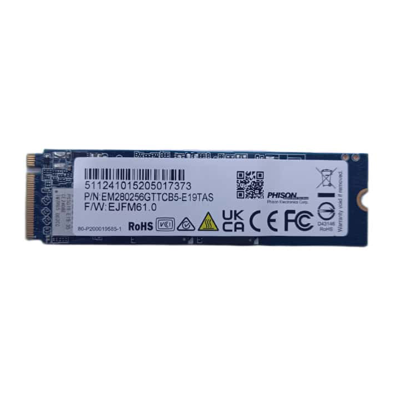 حافظه SSD M2 2280 فایسن مدل PHISON E19TAS ظرفیت 256 گیگابایت