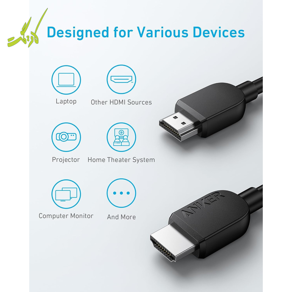کابل HDMI انکر Anker HDMI 8K@60Hz 1.8m A8742 — تصویر ۳