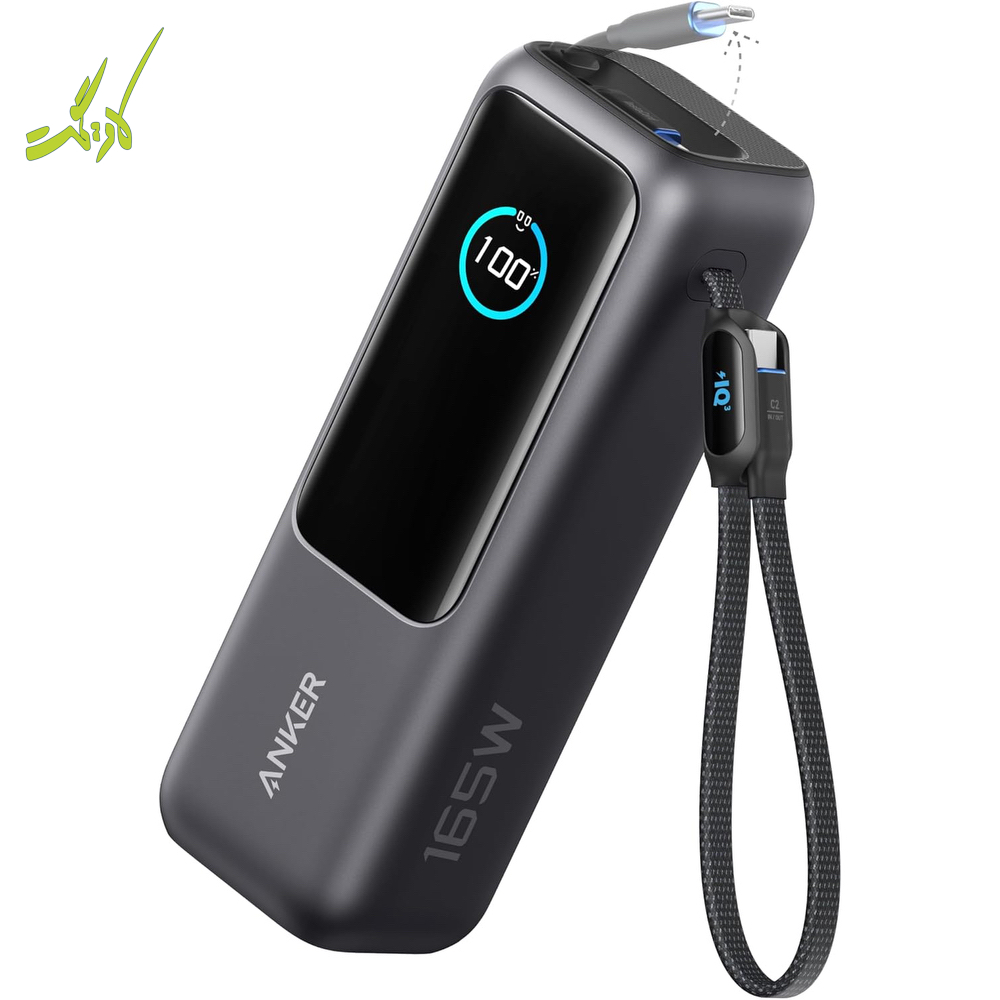 پاوربانک ۲۵۰۰۰ میلی آمپر ۱۶۵ وات انکر Anker Zolo PowerBank 25000 165W A1695