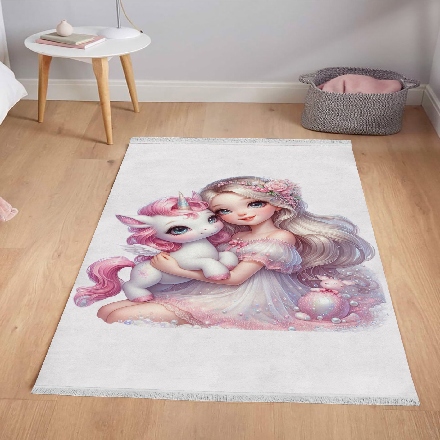 فرشینه طرح پرنسس با اسب تکشاخ کوچک WA-5495s