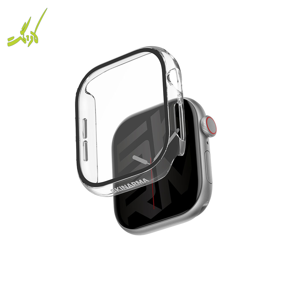 گارد و گلس محافظ اپل واچ سری۱۰ SKINARMA GADO Apple Watch Case 46mm — تصویر ۴