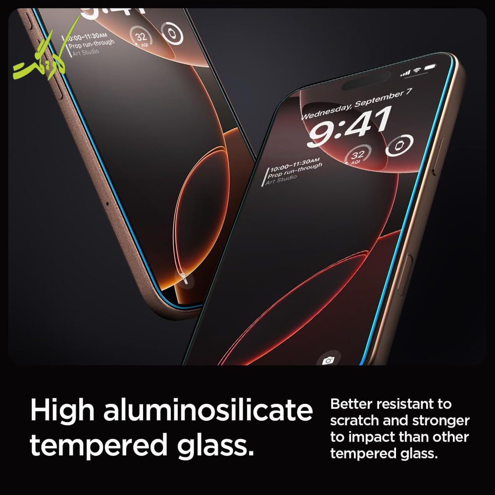 گلس آیفون ۱۶ پرومکس اسپیگن iPhone 16 ProMax Screen Protector Glas.tR EZ Fit HD همراه با ابزار نصب پک (دوعددی) — تصویر ۶