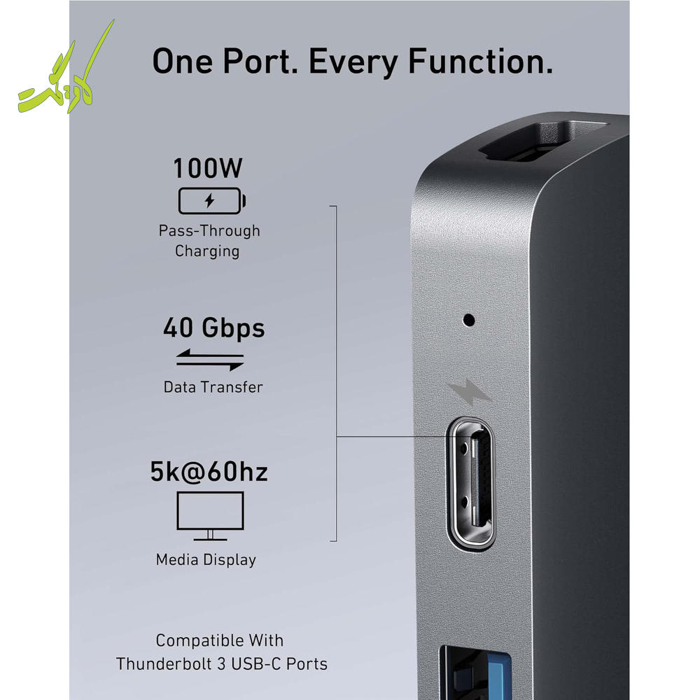 هاب تایپ سی ۷ پورت انکر Anker PowerExpand Direct 7-in-2 USB-C PD A8371 — تصویر ۵