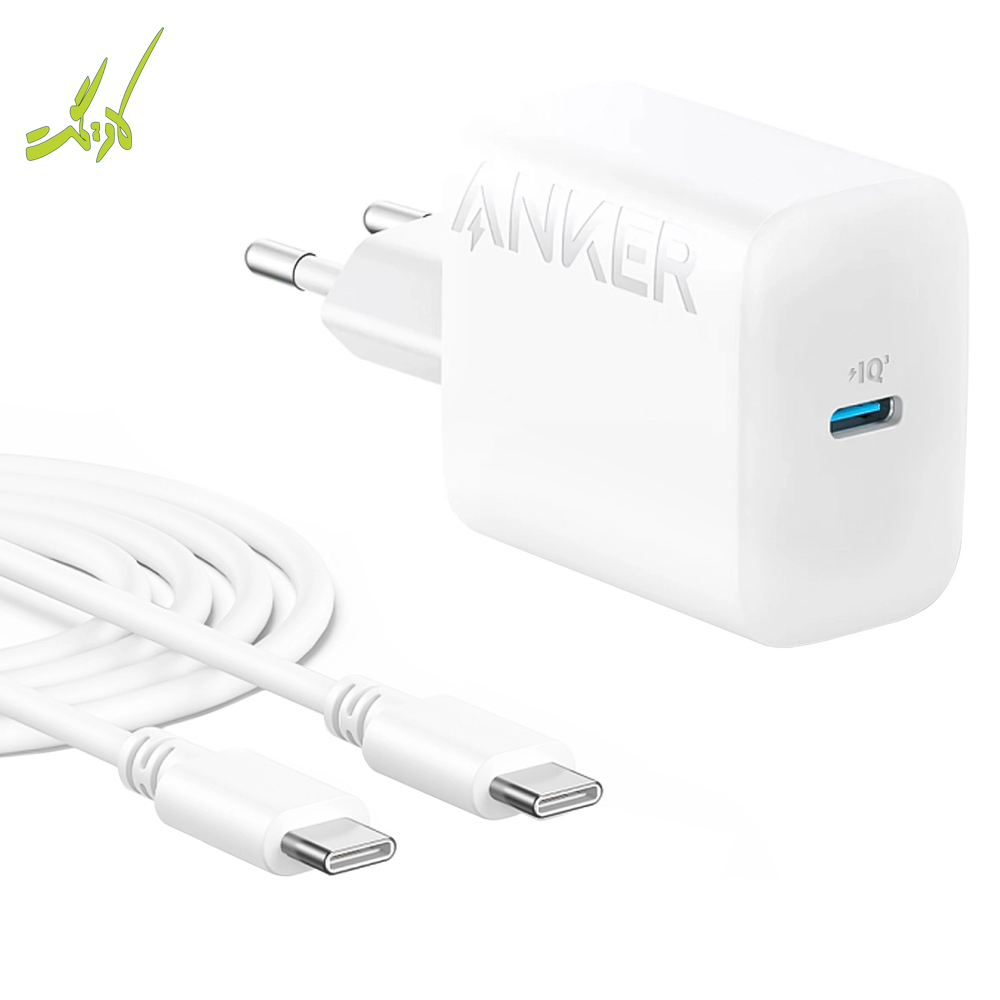 شارژر دیواری انکر به همراه کابل USB-C به USB-C مدل Anker Select Charger B2347 20W