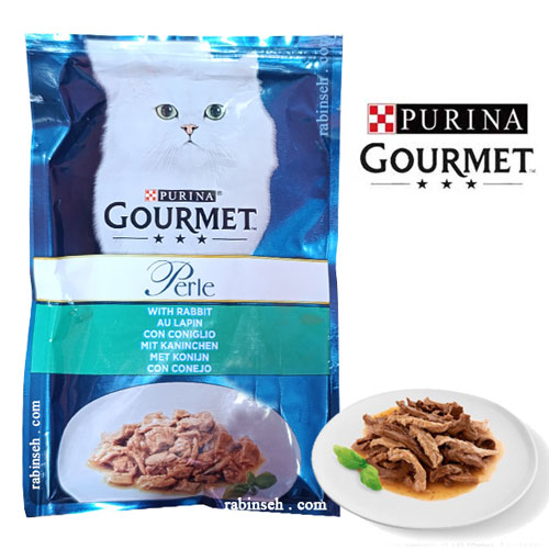 پوچ گورمت گربه خرگوش در سس گروی – 85 گرم