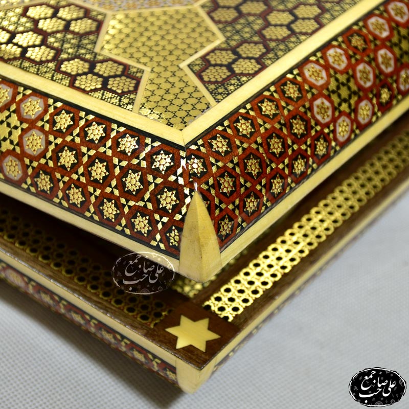 تخته نرد و شطرنج خاتم رو گرد اسب و چوگان — تصویر ۷