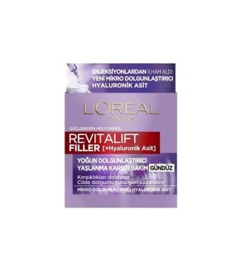 کرم ضد چروک شب لورال LOREAL مدل REVITALIFT FILLER [+HYALURONIK ASIT] حجم 50 میل