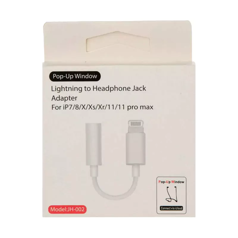 مبدل لایتنینگ به جک 3.5 میلی متری مدل JH-002 — تصویر ۴
