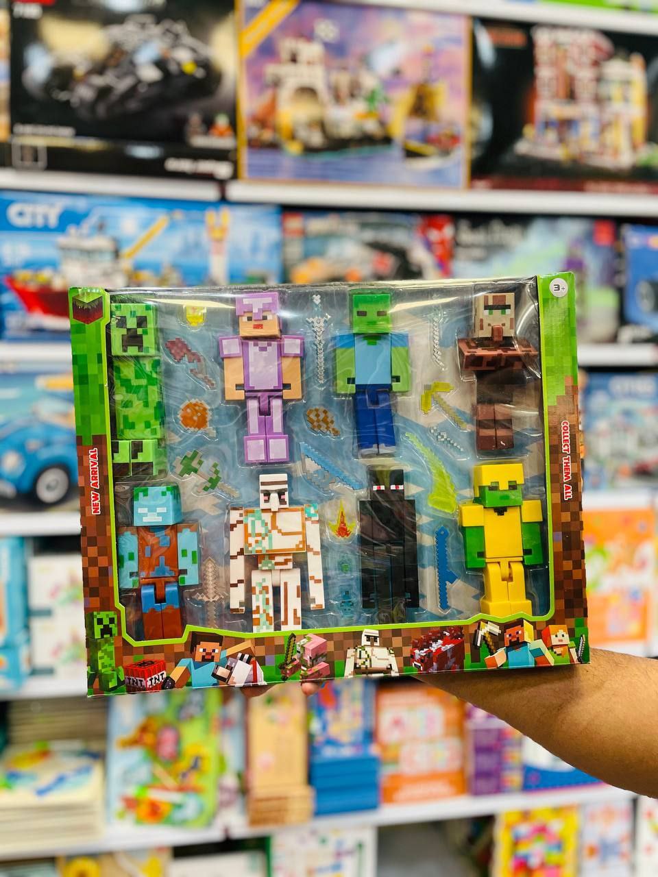 فیگور ماینکرفت 8 عددی | Minecraft Figures Set — تصویر ۲