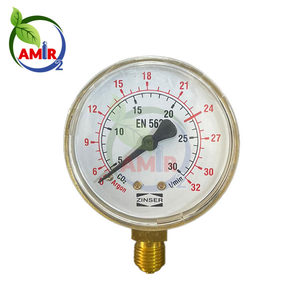 درجه مانومتر آرگون/CO2 زینسر 32 لیتر بر دقیقه — تصویر ۲