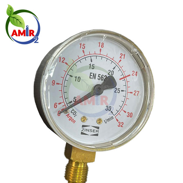 درجه مانومتر آرگون/CO2 زینسر 32 لیتر بر دقیقه — تصویر ۳