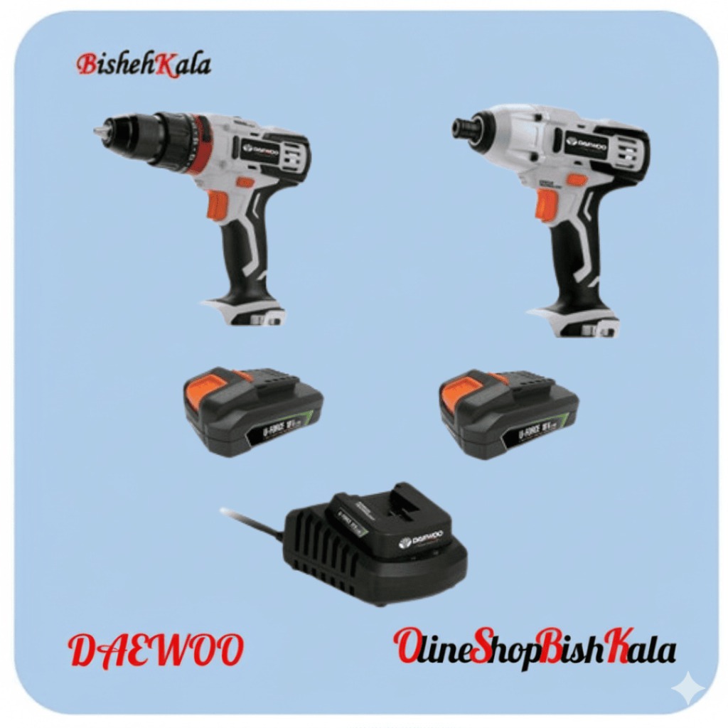 دریل ضربه ای و چکشی شارژی DAEWOO دوو کد(2)