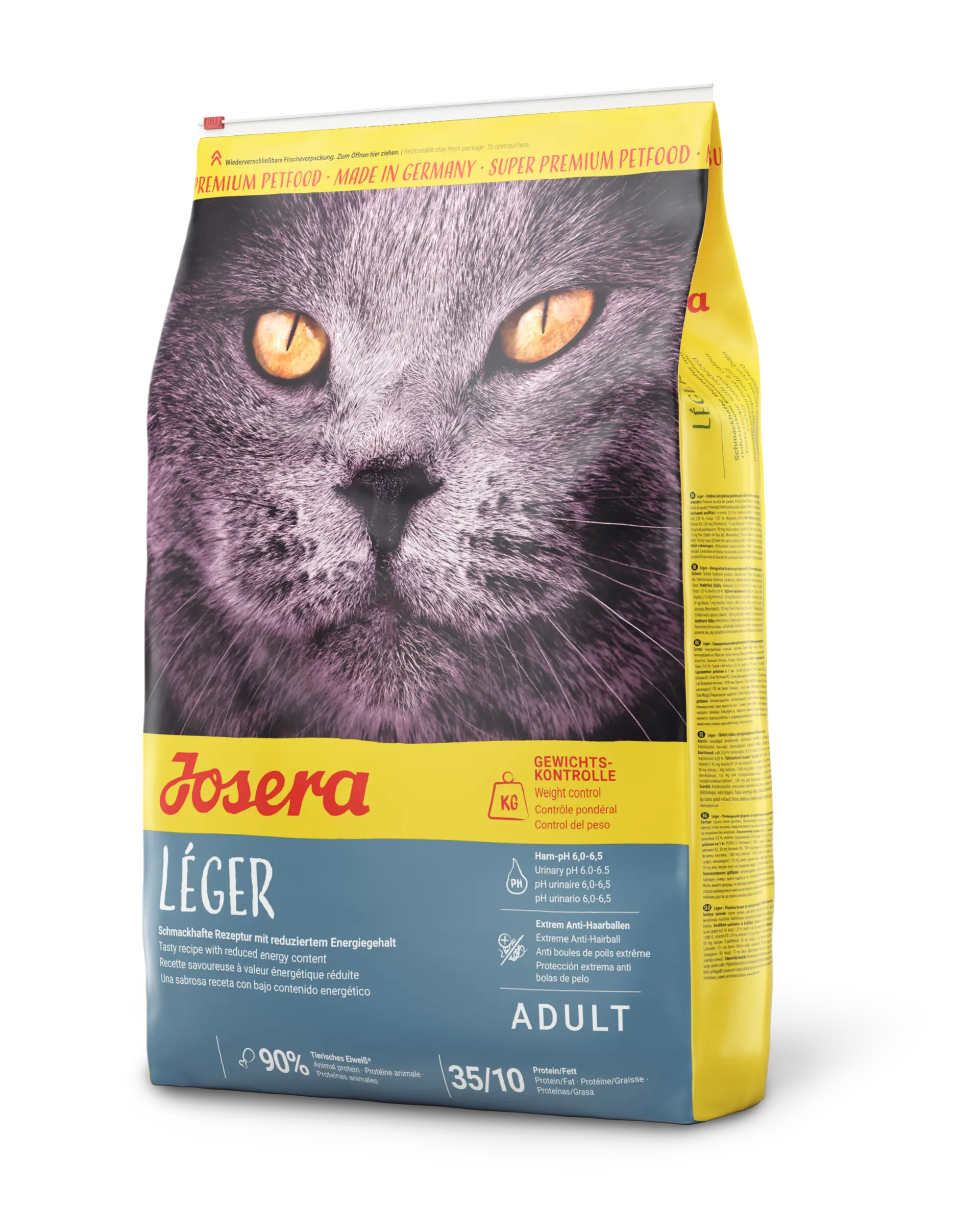 غذای خشک گربه لجر جوسرا (وزن 1KG-فله-زیپ کیپ) LEGER_JOSERA