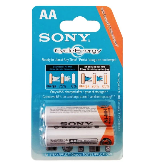 باتری قلمی شارژی سونی 4600 mah