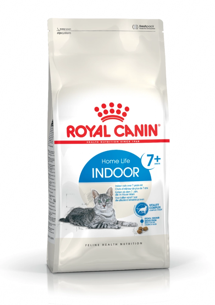 غذای خشک گربه ایندور هوم لایف (+7) رویال کنین (وزن 2KG) INDOOR (Home Life)+7_ROYAL CANIN