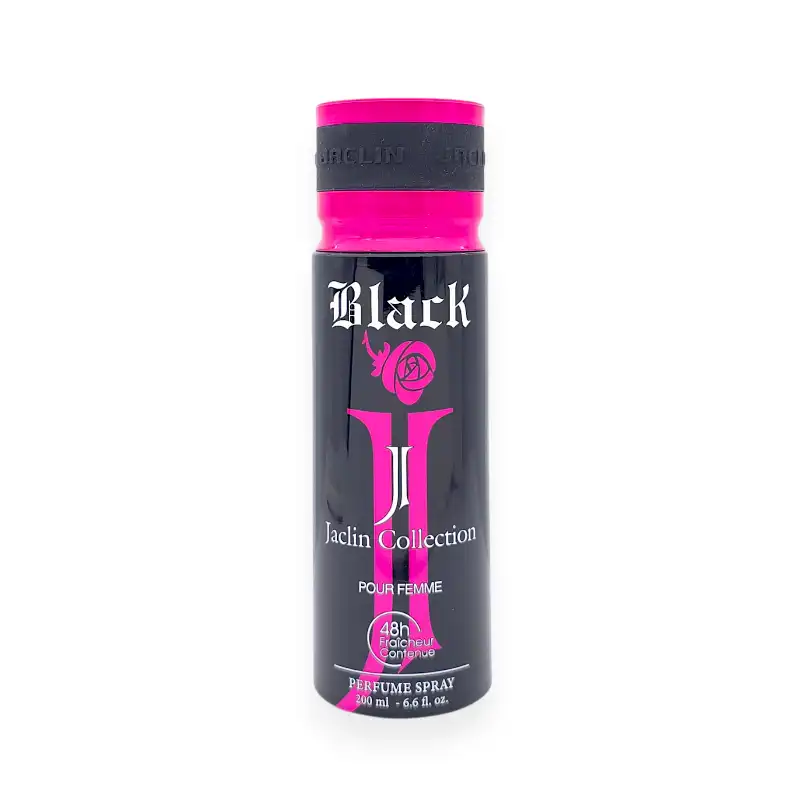 اسپری خوشبو کننده بدن زنانه ژاکلین مدل بلک (Jaclin Black) – ۲۰۰ میلیلیتر